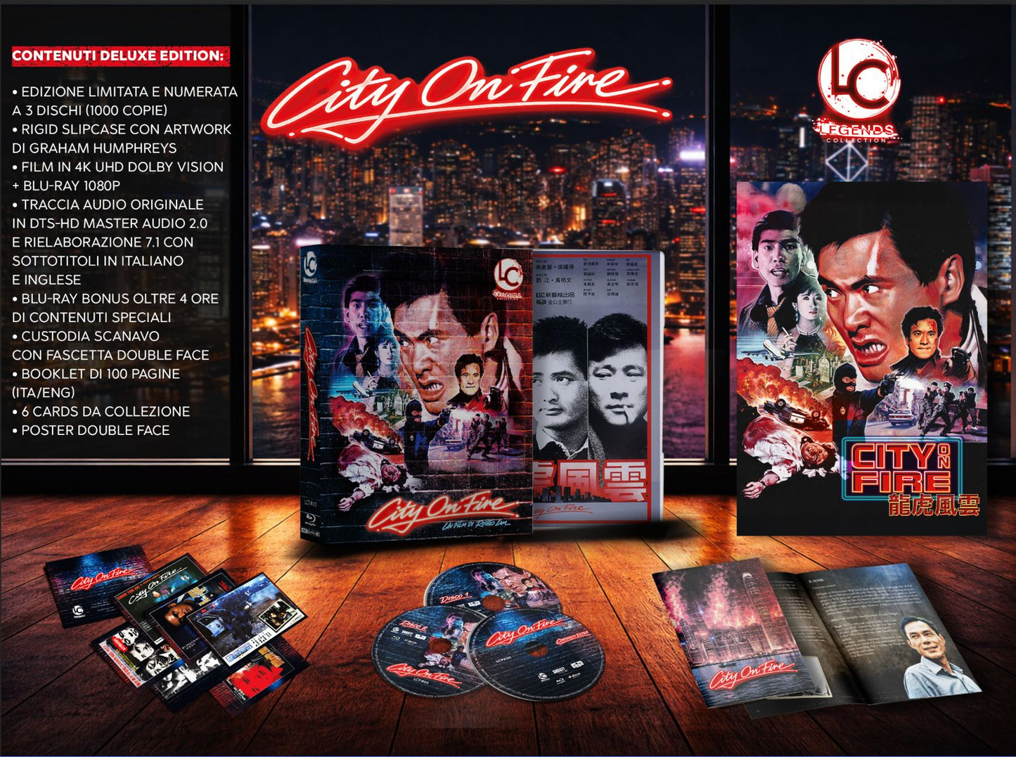 CITY ON FIRE Legends Pictures Collection version 4KUHD and Blu-ray dual format available on the Terracotta Distribution store
