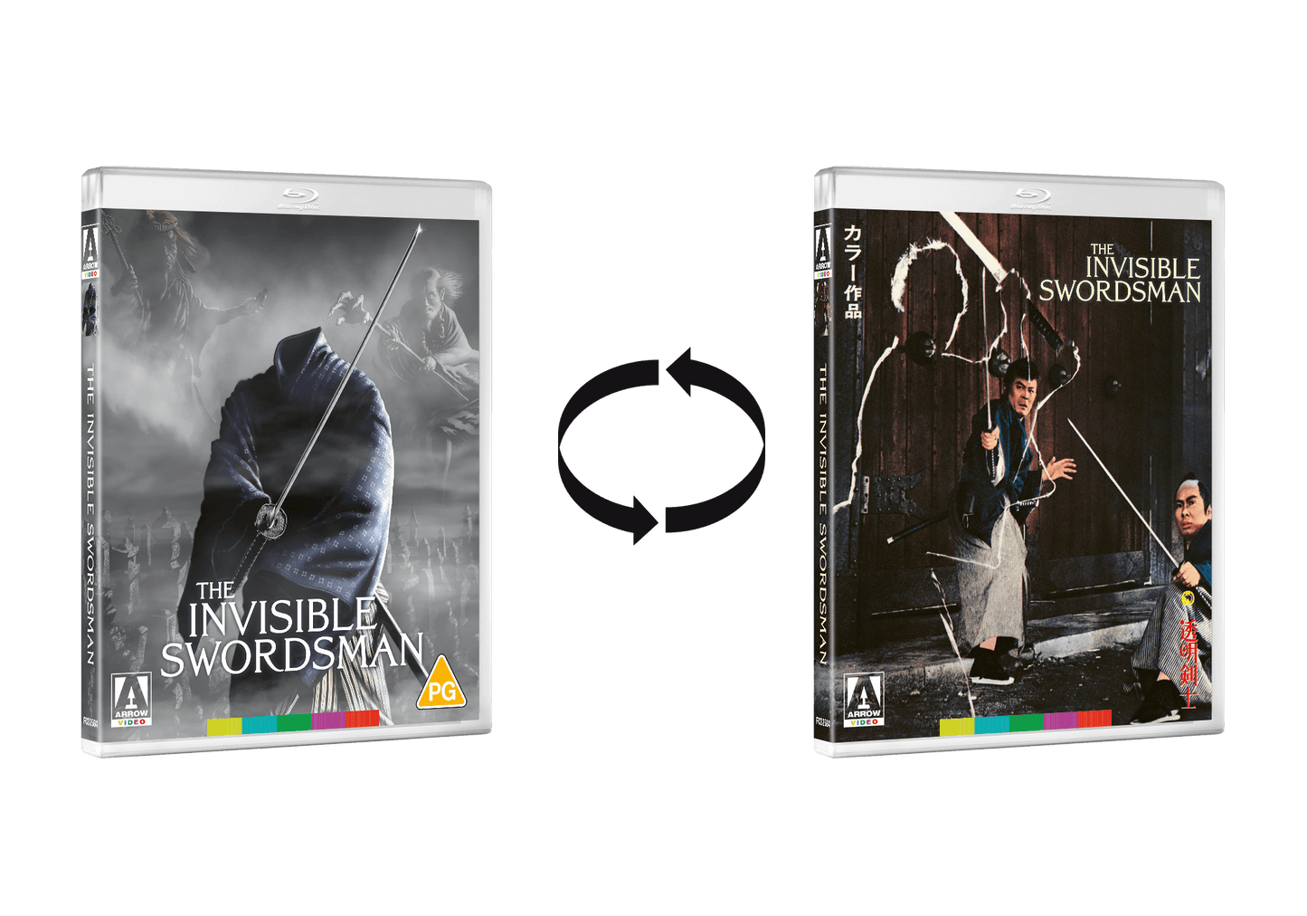 The Invisible Swordsman (1970) blu ray Arrow reversible seleeve