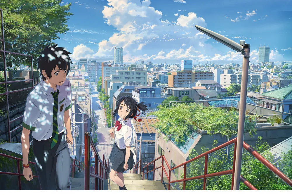 YOUR NAME (2016) directed by Makoto Shinkai and released on bluray, available with Japanese and English dub on the Terracotta store