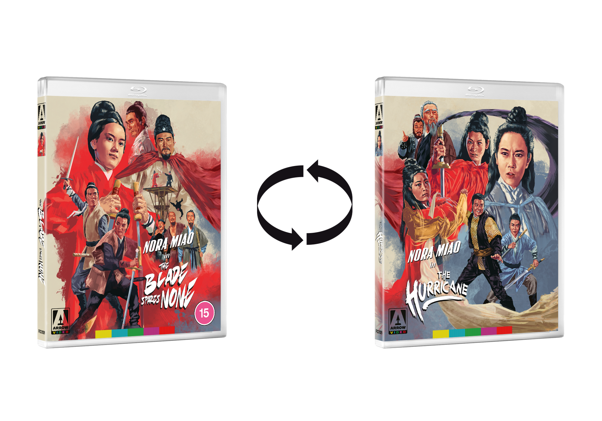 Nora Miao double-bill bluray THE BLADE SPARES NONE and THE HURRICANE released by Arrow Video