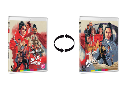 Nora Miao double-bill bluray THE BLADE SPARES NONE and THE HURRICANE released by Arrow Video