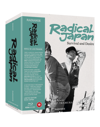 Radical Japan Shohei Imamura Six film boxset on 4KUHD and Blu-ray from Radiance Films