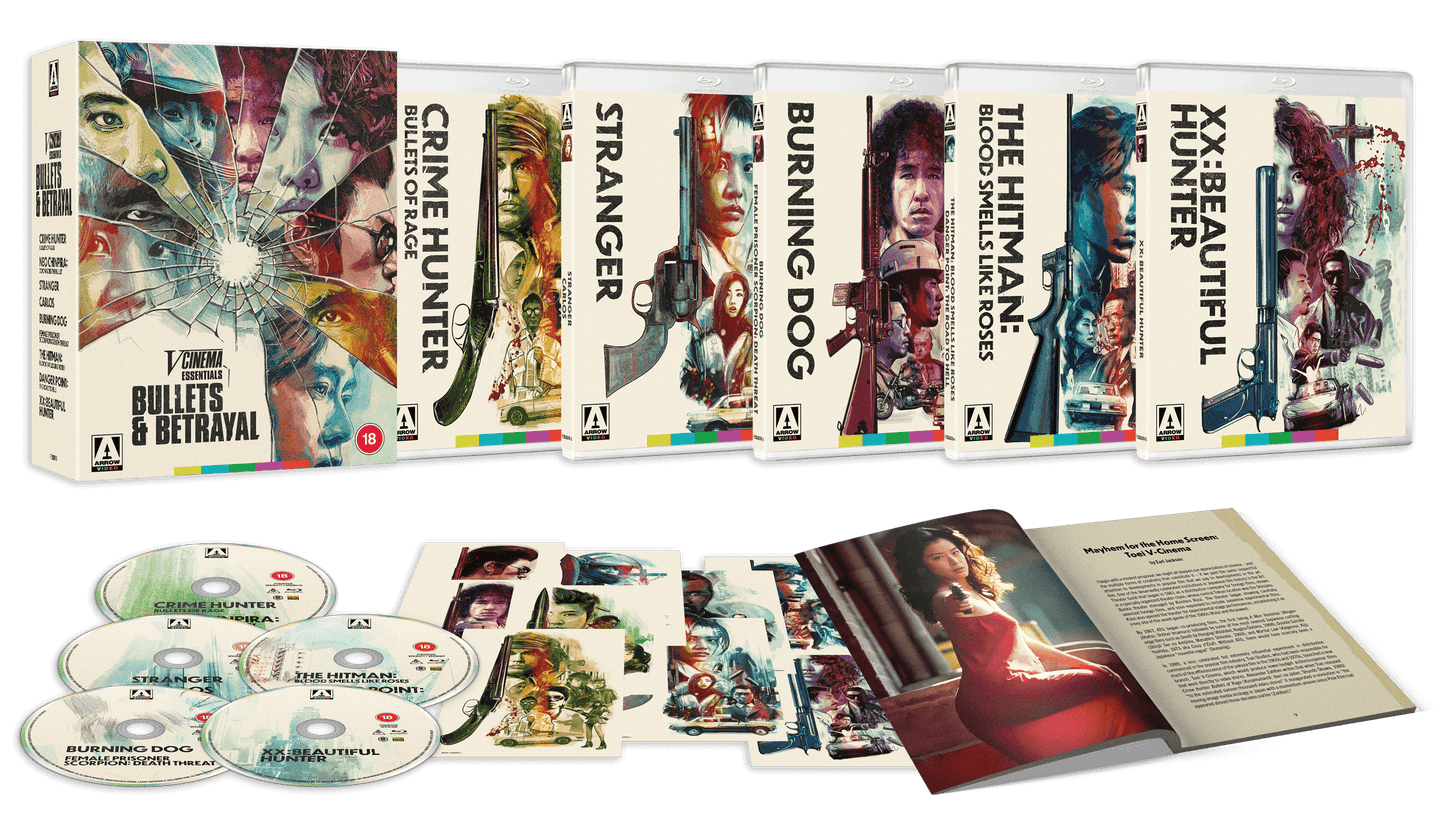 V-cinema Essentials Arrow Video bluray boxset on the Terracotta Distribution store nine films on five discs