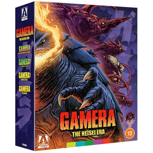 gamera heisei era arrow video boxset, gamera trilogy