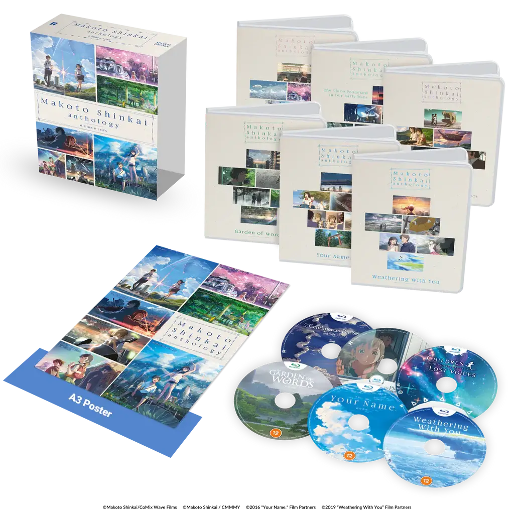 makoto shinkai anthology blu ray boxset