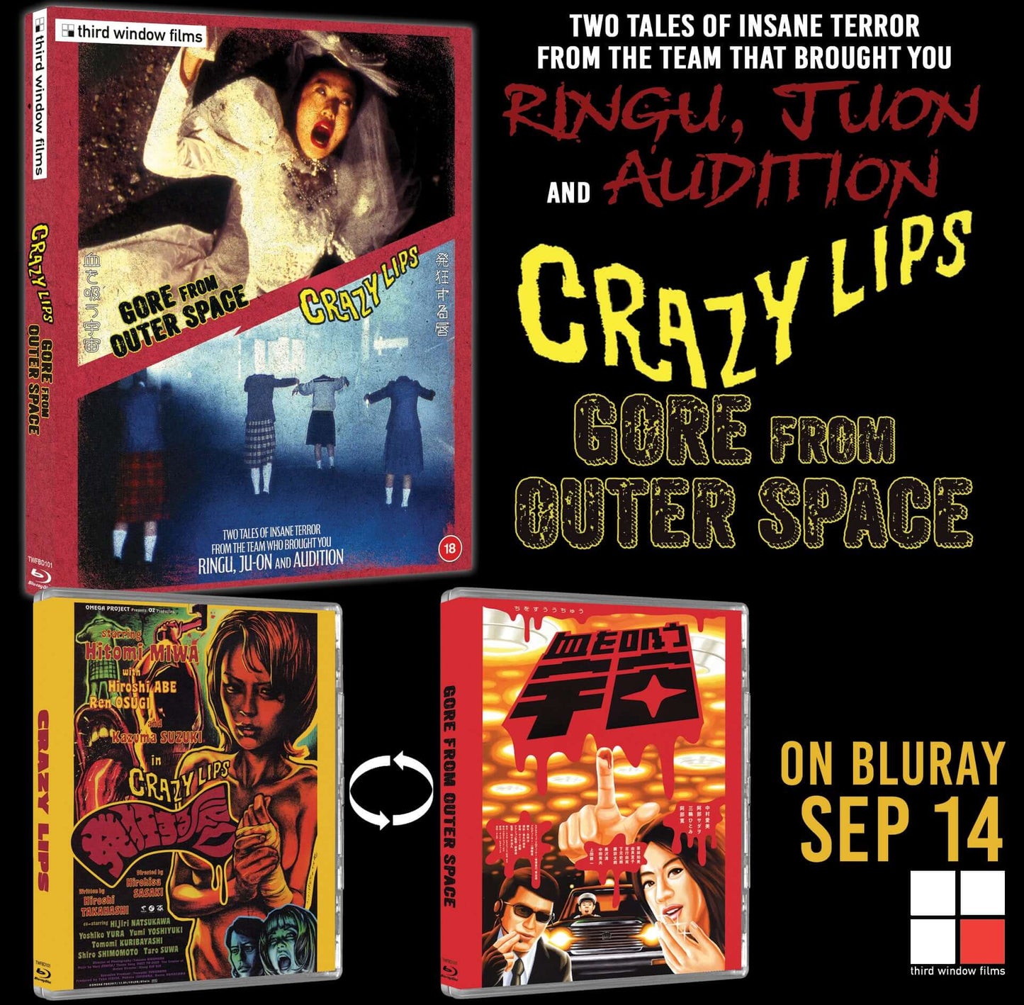 Crazy Lips / Gore from Outer Space (blu ray) Limited Edition slipcase version