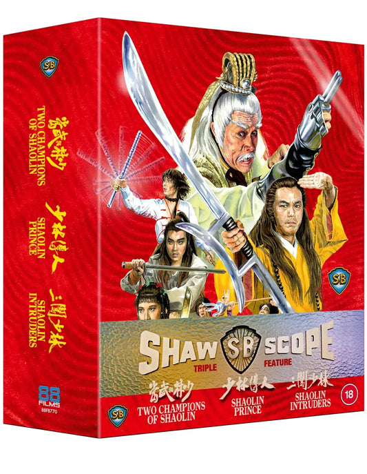 SHAW BROTHERS TRIPLE BILL BLU-RAY Two Shaolin Champions, Shaolin Prince and Shaolin Intruders