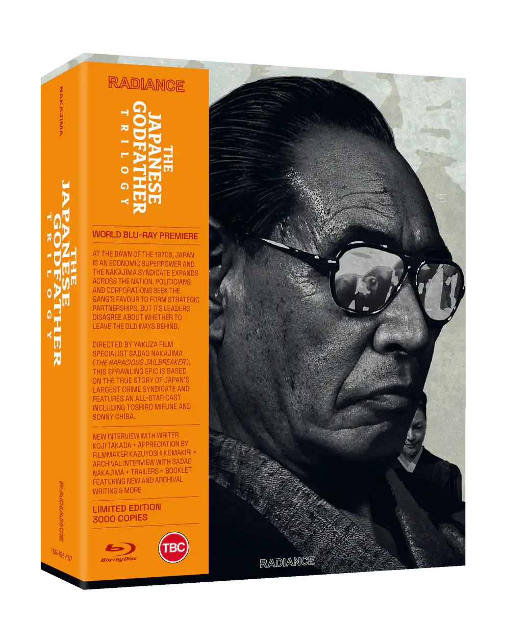THE JAPANESE GODFATHER bluray trilogy boxset Limited Edition Radiance Films, buy on the Terracotta Distribution store