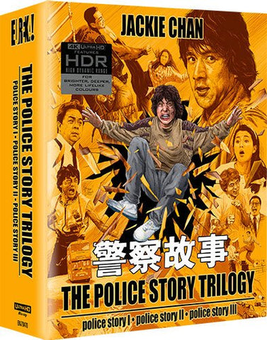 The Police Story Trilogy (blu ray) 4k UHD Limited Edition Box Set -Eureka- TerracottaDistribution